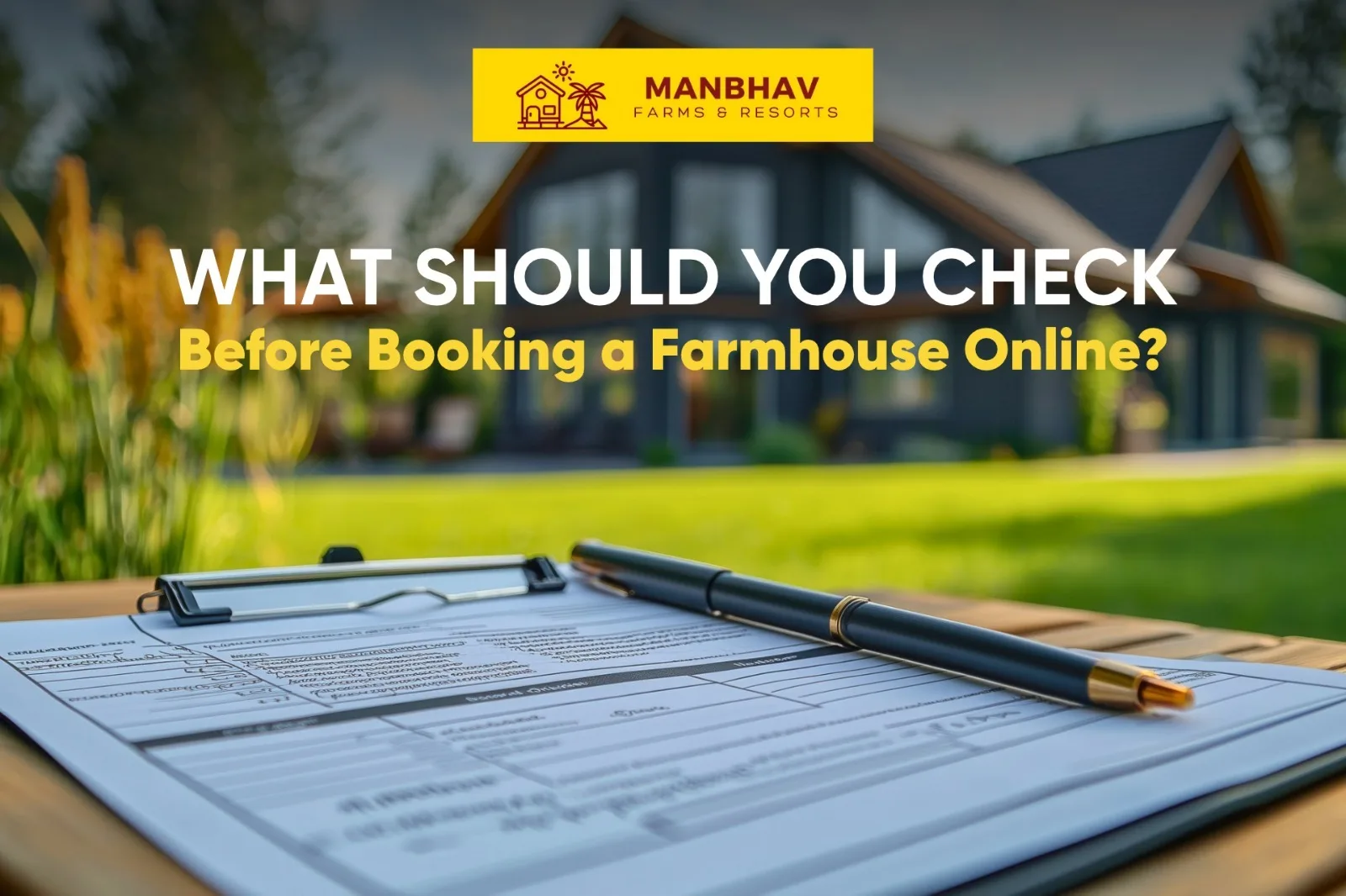 Booking a Farmhouse Online